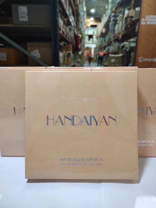 Set de 6 pintalabios color mate