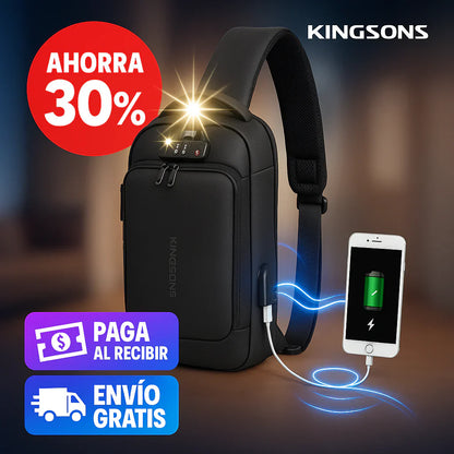 Bolso cruzado antirrobo negro